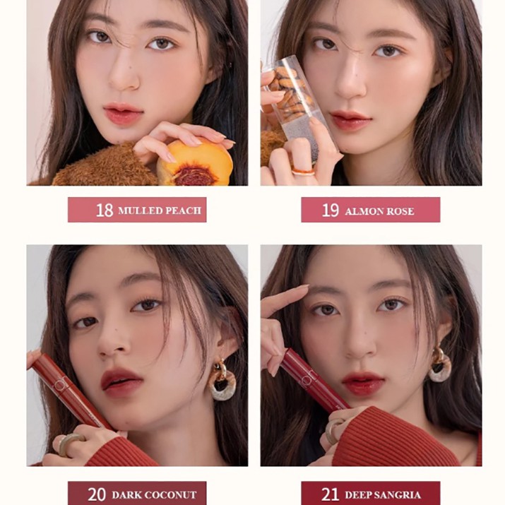 Son bóng mọng môi lâu trôi Romand Juicy Lasting Tint Ripe Fruit (Màu #18 đến #21) | BigBuy360 - bigbuy360.vn