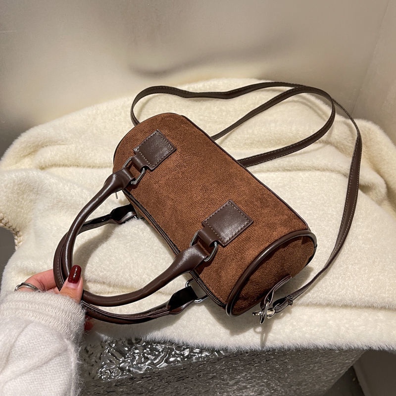 Túi Xách Boston Hình Trụ Kiểu Dáng Hợp Thời Trang