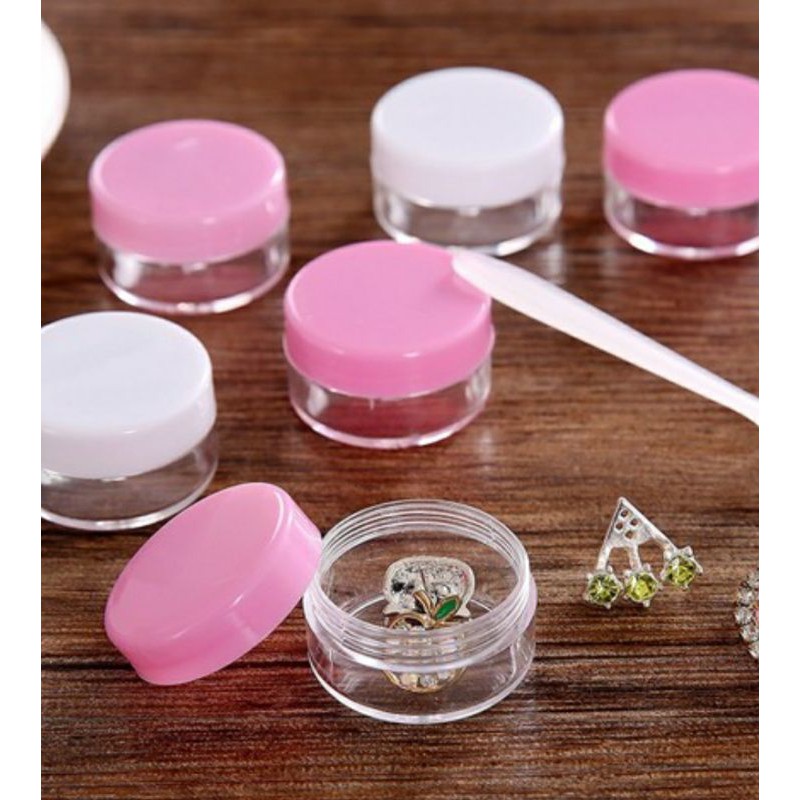 10 HŨ NHỰA CHIẾT MỸ PHẨM 5gr-10gr