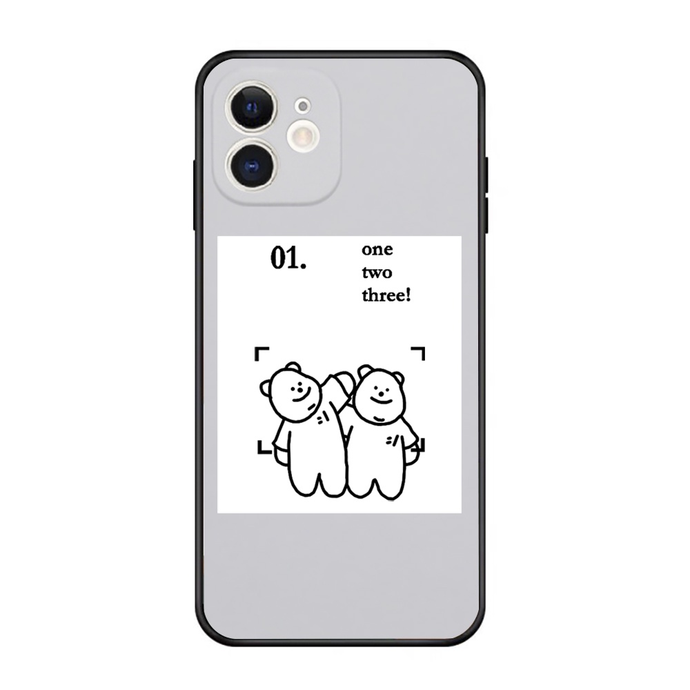 Ốp lưng iphone gấu đôi điện thoại 6 6s 7 8 plus x xs xr 11 pro max se2 12 mini 12 pro max