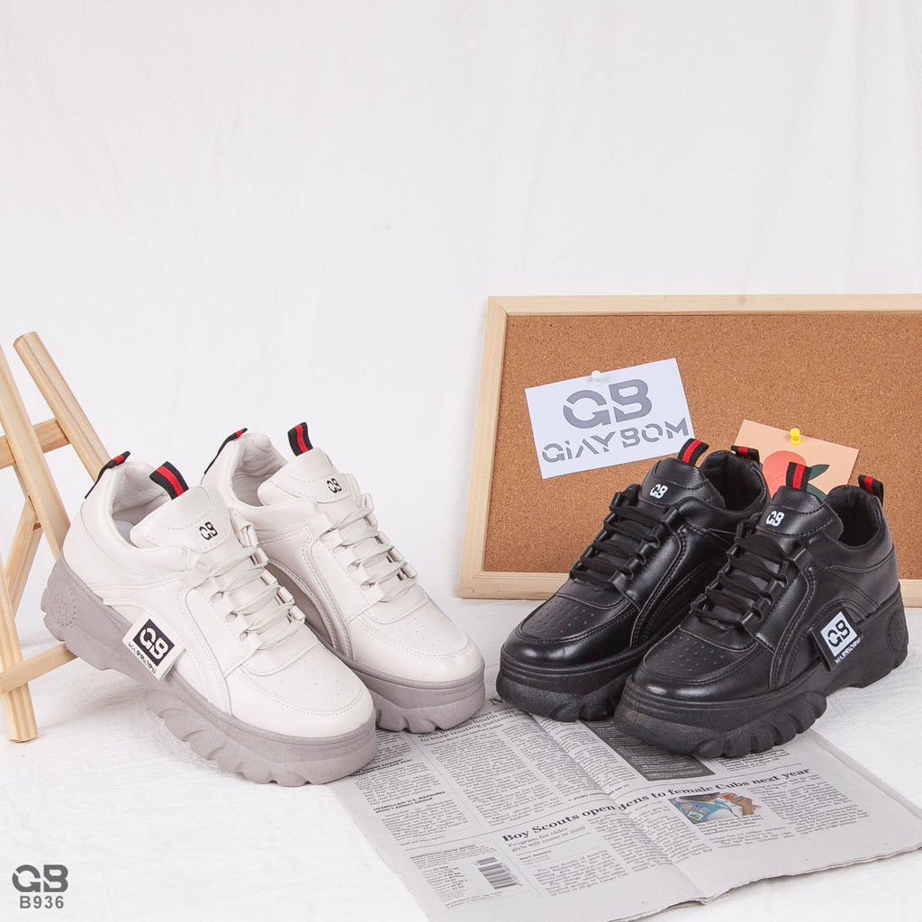 Giày Thể Thao Nữ giayBOM Đế Cao 5 Cm Phối Màu Cá Tính B936 | BigBuy360 - bigbuy360.vn