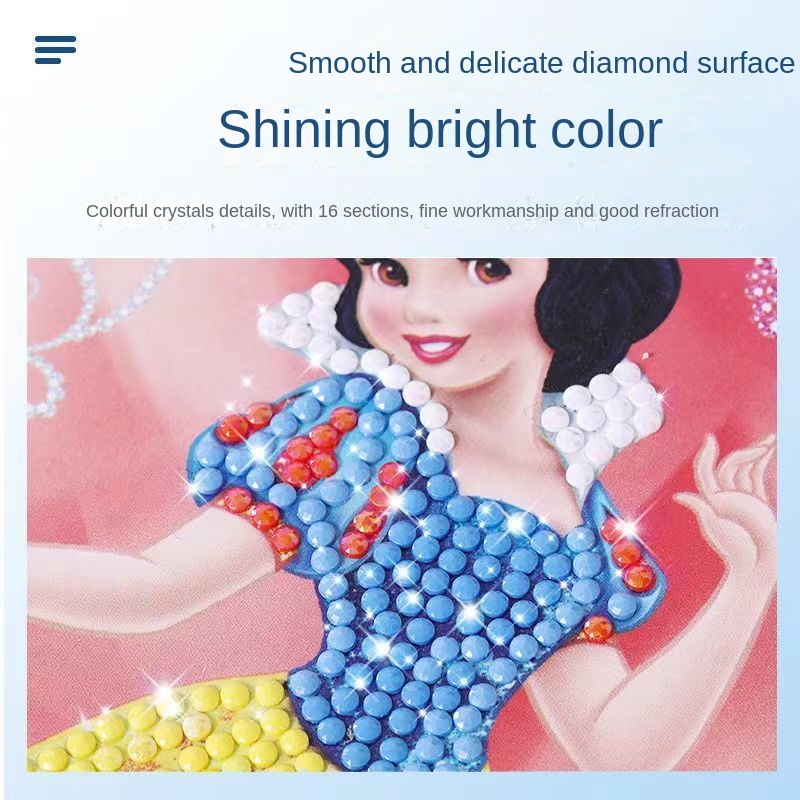 Miếng Dán Hình Công Chúa Elsa Disney Đính Đá Thủ Công Dễ Thương Cho Bé Gái Mẫu Giáo