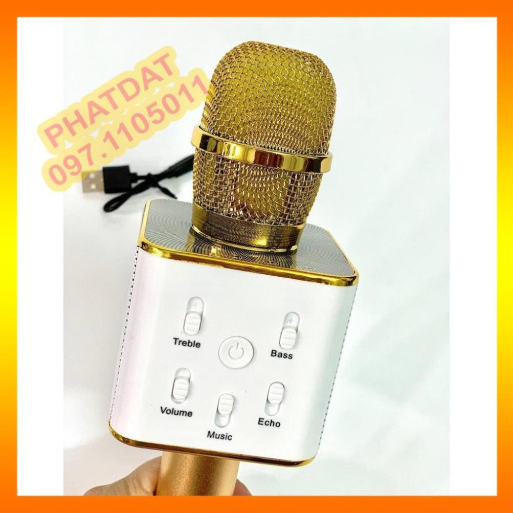 ☘Gía sỉ☘Micro Karaoke Bluetooth Q7. Mic Hát Kèm Loa Karaoke Không Dây -LUCAR