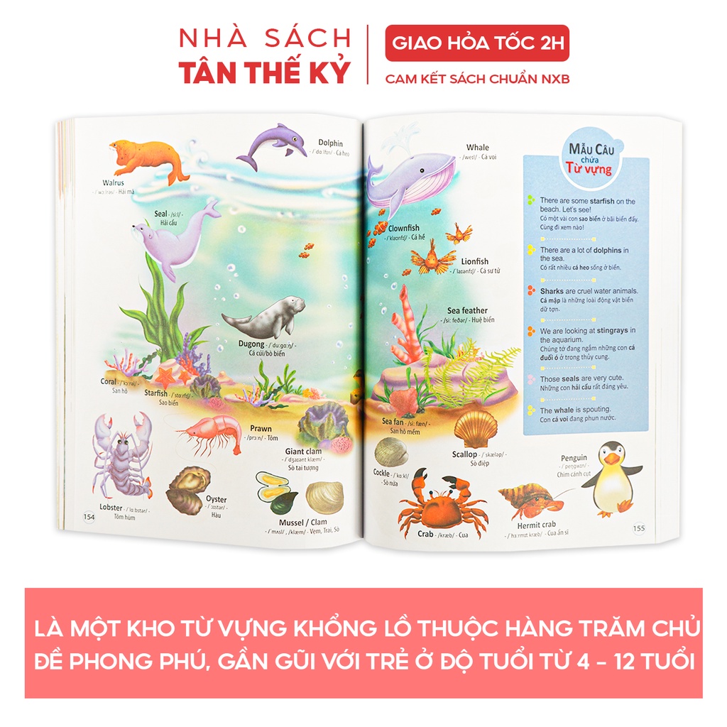 Sách - 4000 từ vựng và mẫu câu tiếng anh thiết yếu cho trẻ song ngữ Anh Việt từ 4-12 tuổi