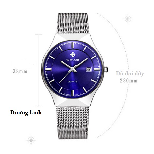 ĐỒNG HỒ NAM WWOOR 8016 THỜI TRANG CHÍNH HÃNG | BigBuy360 - bigbuy360.vn