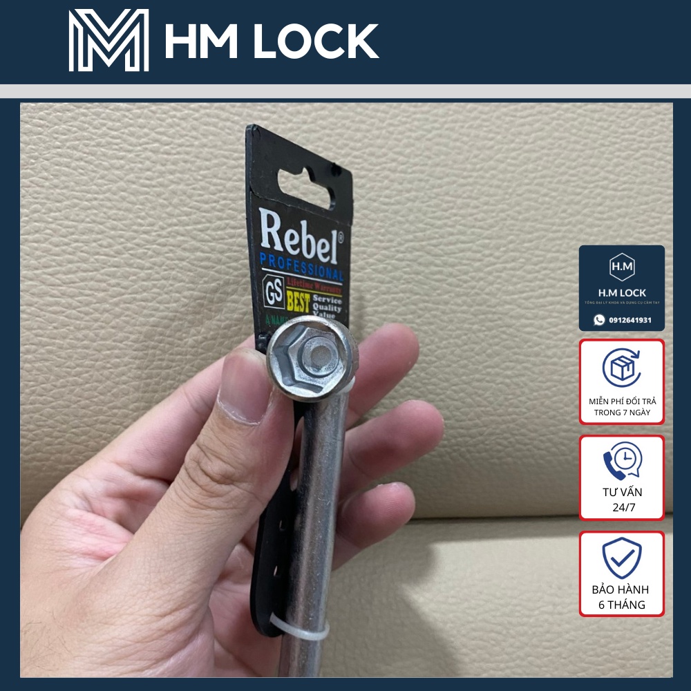 CẦN ĐIẾU LỖ REBEL - TUỲ CHỌN SIZE  - THÉP KHÔNG GỈ CAO CẤP - CHỊU LỰC CAO