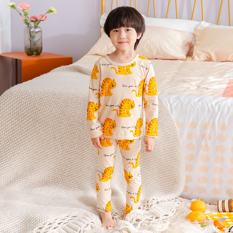 Bộ Quần Áo Ngủ Tay Dài Dành Cho Bé Trai Từ 1 Đến 8 Tuổi