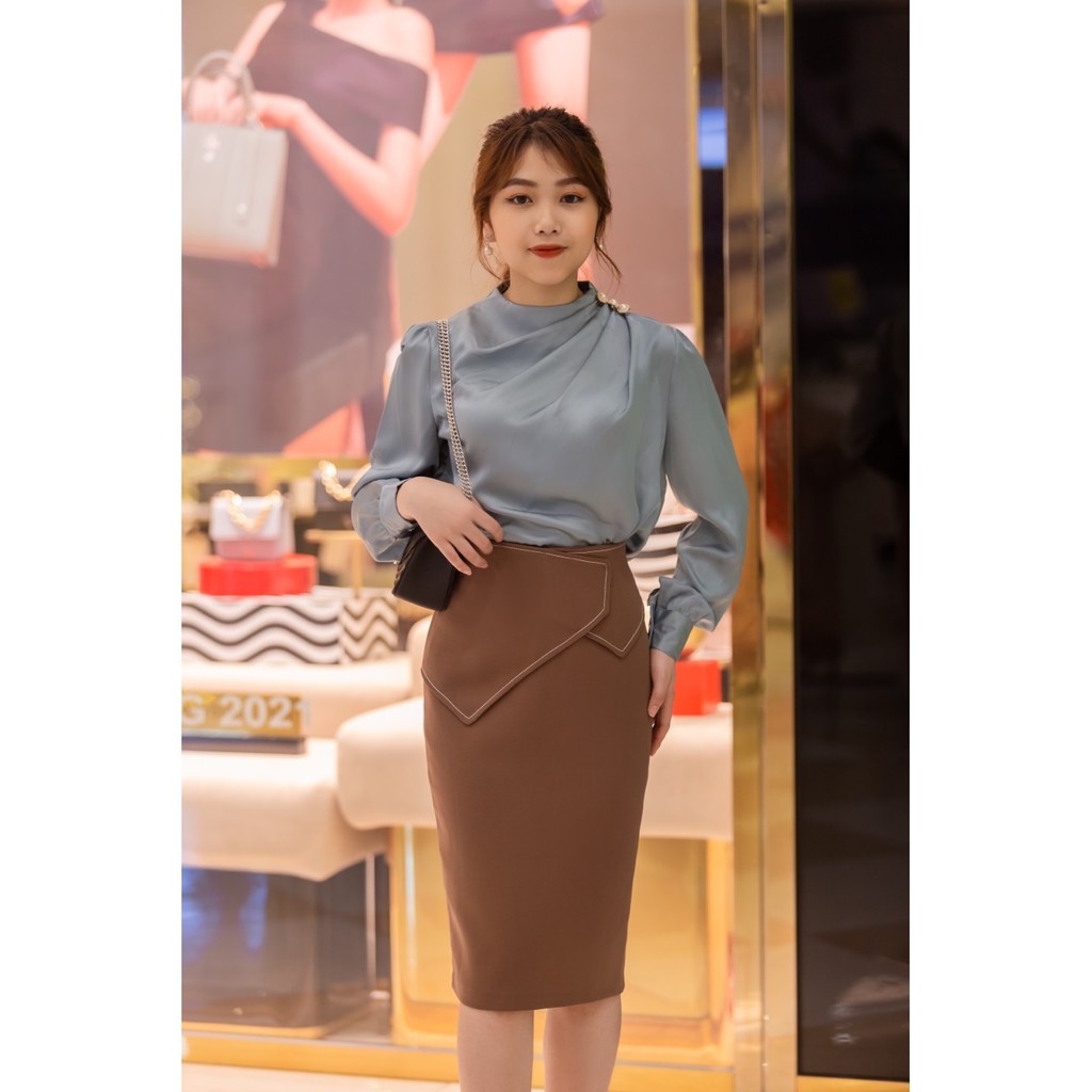 CHÂN VÁY BÚT CHÌ VẠT CHỈ NỔI CAO CẤP | BigBuy360 - bigbuy360.vn