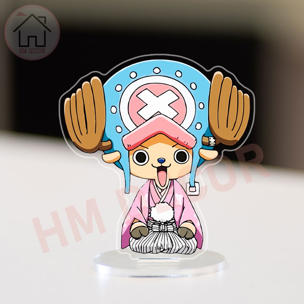 Mô hình nhân vật arcrylic anime manga One Piece Đảo Hải tặc Luffy Zoro Nami decor góc học tập để bàn làm việc cao 8cm