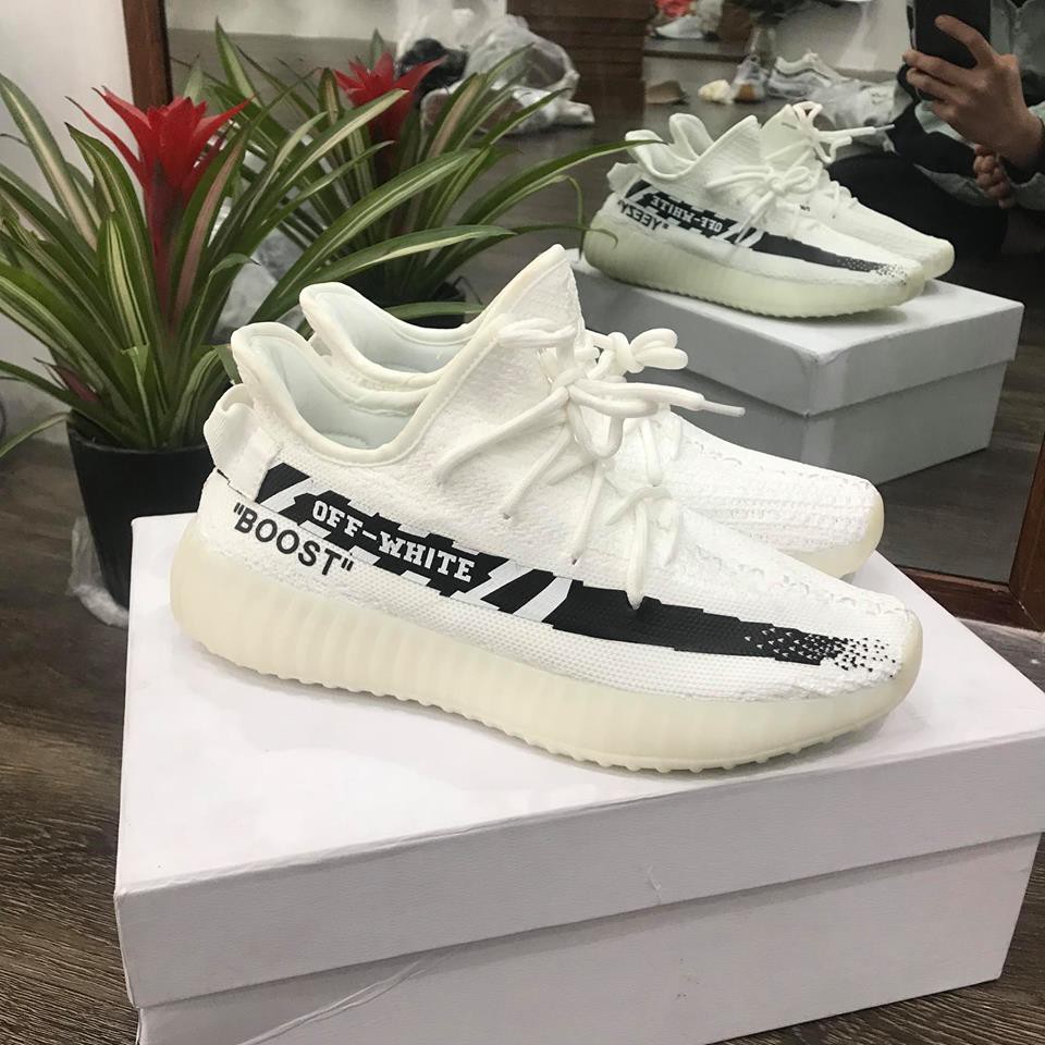 [ FULL BOX ] Giày 350 V2 Off White và Static Nam Nữ