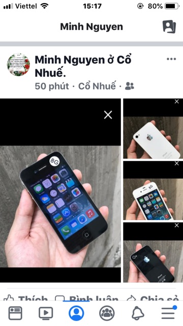 Điện thoại iPhone 4s-8GB Máy QT có sạc cáp . Lắp sim nghe gọi . Giá rẻ cho người nghèo có iPhone | BigBuy360 - bigbuy360.vn