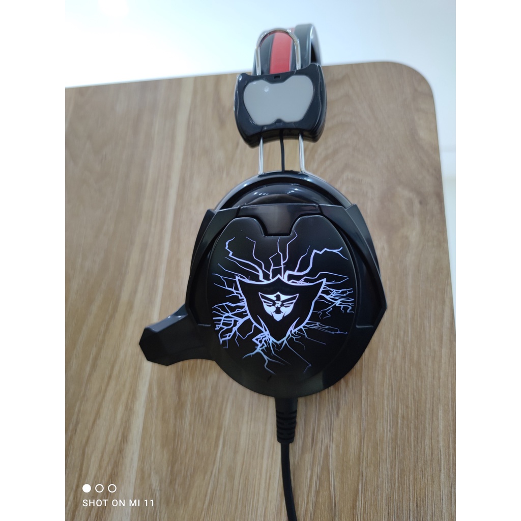 Tai Nghe Nhạc Gaming 3.5 Chụp Tai Có Dây Rebirth Led RGB Tai Nghe Game Thủ Có Mic Máy Vi Tính LAPTOP