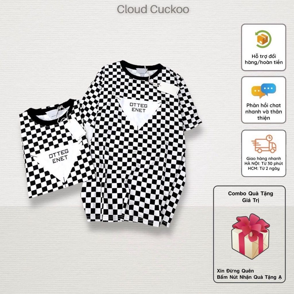 Áo Thun Caro Chất Cotton Mát Mịn Phong Cách Caro Checker Board - Mã Số: 2106