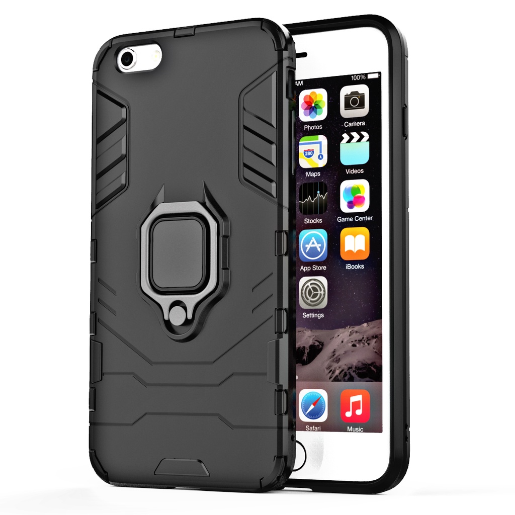 Ốp lưng Iphone 7 / 8 / Iphone SE 2020 Iron Man Iring cao cấp siêu bền giá đỡ xem phim
