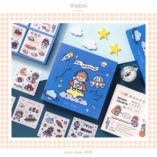 Set 100 Tấm Sticker Mini Dễ Thương Trang Trí Sổ Bullet Journal theboiofficial