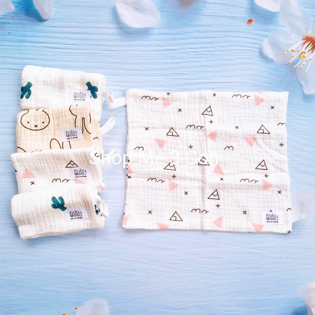Set 5 Khăn Xô Sữa Organic Baby Bee Cao Cấp