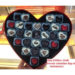 (Viết chữ theo yêu cầu) Socola valentine cao cấp