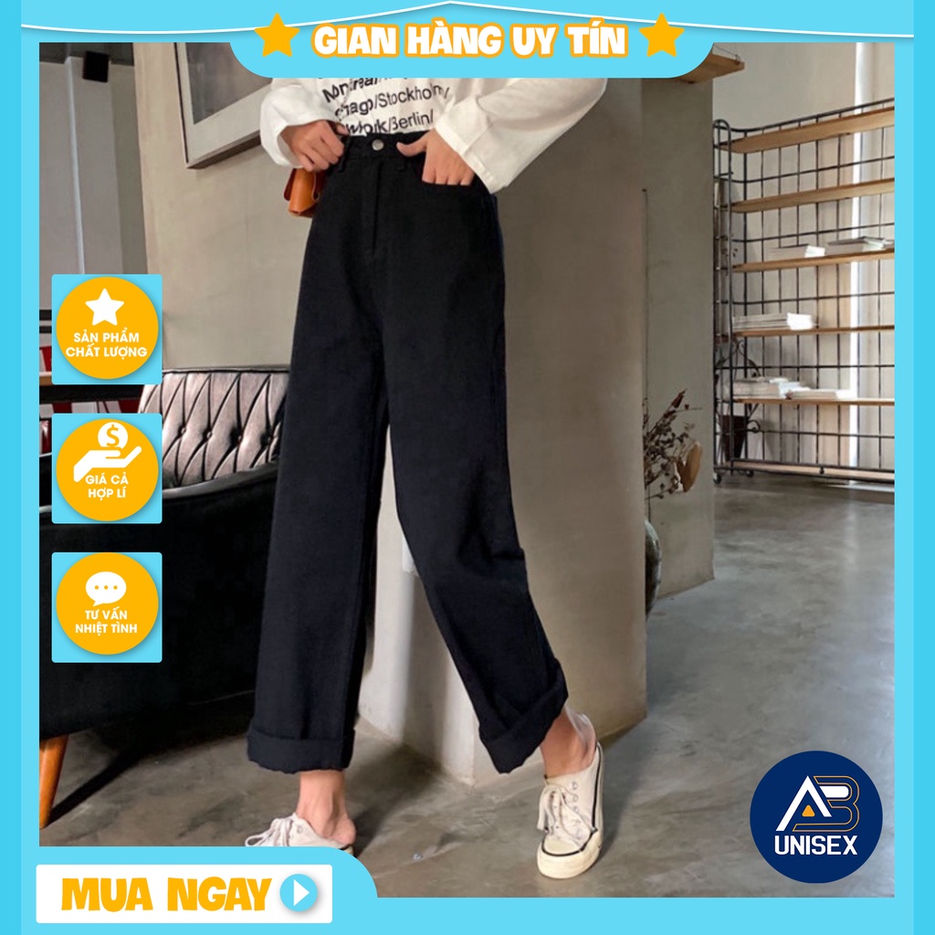 👕👖 [ TOP SALE ]  Quần kaki ống rộng eo cao phong cách Hàn Quốc trẻ trung ⚡ | BigBuy360 - bigbuy360.vn