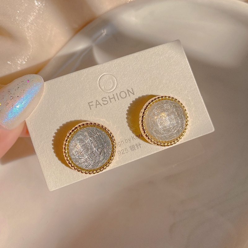 Khuyên Tai Acrylic Kiểu Dáng Hình Học Phong Cách Hàn Quốc Độc Đáo