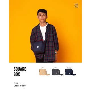 Túi đeo chéo thời trang đa dụng tiện ích vải canvas Square Box 2.0