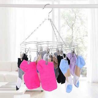 [levermar] Móc dù treo quần áo trẻ em hình tròn 20 cái kẹp- tiện dụng