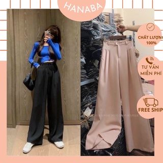Quần ống rộng suông culottes bigsize lưng cao 60-90kg siêu hack dáng che khuyết điểm đùi to