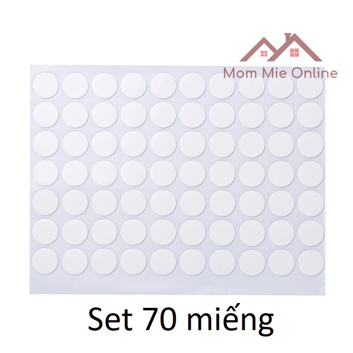 Set miếng dán chuyên dụng hai mặt tiện dụng, đường kính 2cm - D108