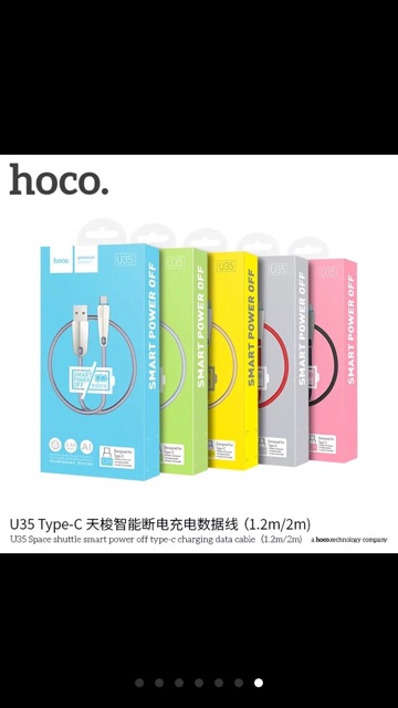 CÁP SẠC NHANH TỰ NGẮT CAO CẤP HOCO U35 CAO CẤP BẢO HÀNH 6 THÁNG CHO IPHONE SAMSUNG OPPO HTC XIAOMI TYPE C 5 6 7 8plus X