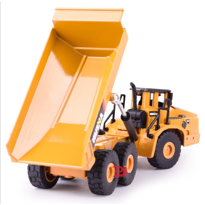 Mô hình xe tải xe tải chở đất đồ chơi trẻ HUINA tỉ lệ 1:50