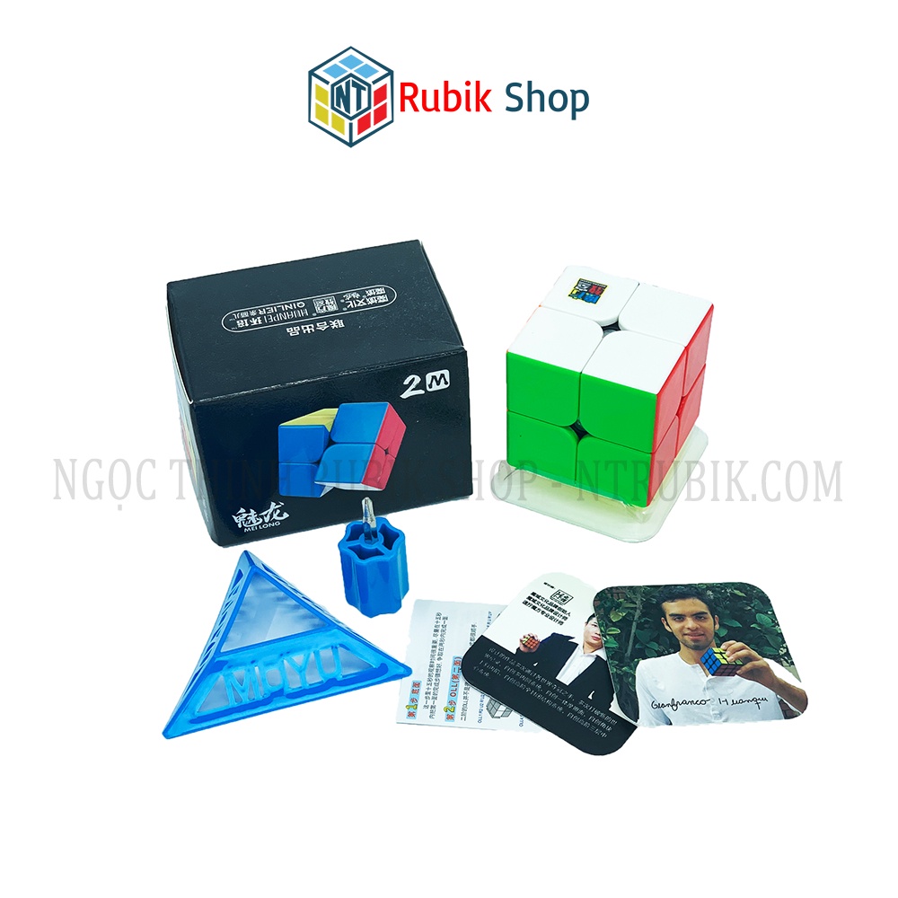 Rubik 2x2x2 Moyu Meilong 2M Stickerless (Hãng mod nam châm)