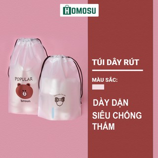 [SIÊU GIÁ]Túi Dây Rút Dày Dặn Đựng Giày Dép, Đựng Quần Áo, Đồ Lót Chống Nước Dễ Thương M01_A201