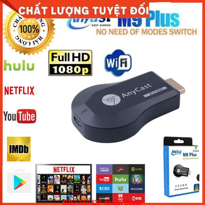 Anycast M4 Plus – HDMI không dây – Kết nối điện thoại với tivi - Tốc Độ Kết Nối Siêu Nhanh (Dùng cho android/IOS)