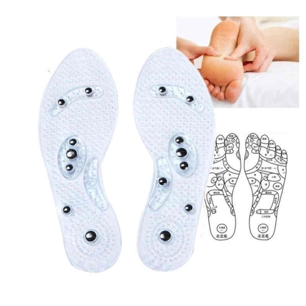 1 cặp đế lót giày Silicone nam châm Massage chăm sóc sức khỏe