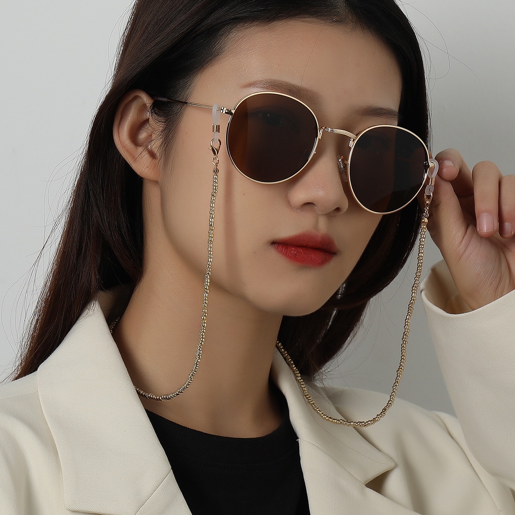 (0644) Dây Đeo Khẩu Trang Dây Kính Hạt Nhựa Nhiều Màu Xu Hướng Cá Tính