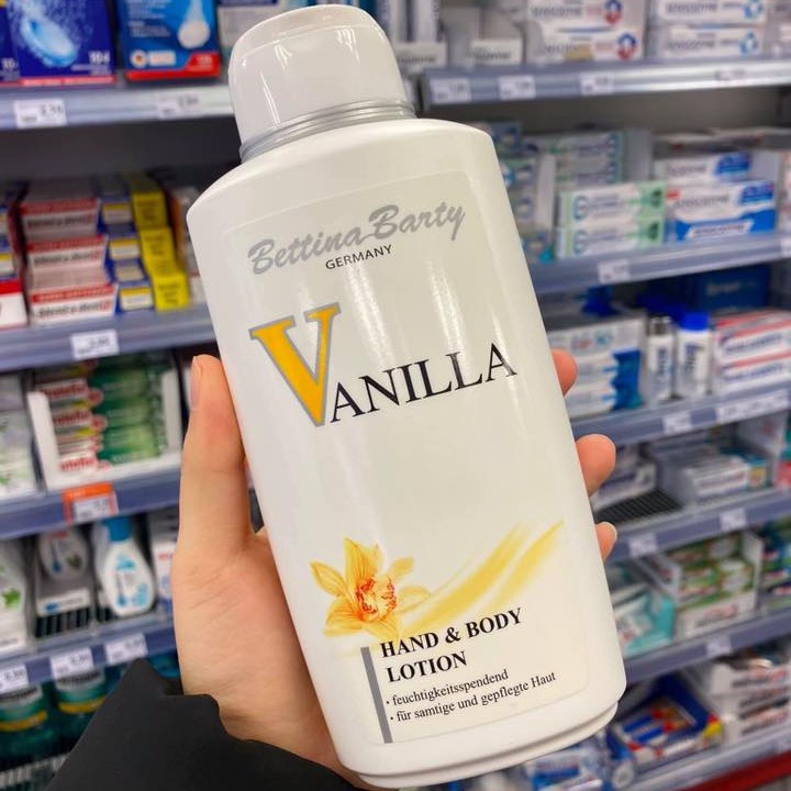 Sữa Dưỡng Thể Hương Nước Hoa Vanilla Đức - Lotion Sữa Chua Trắng Da Bettina Barty Vanila Đức 500ML - VANNILA ĐỨC