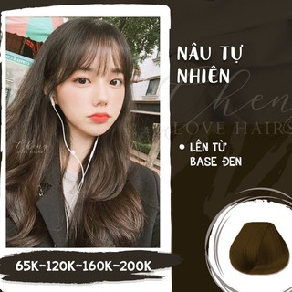 THUỐC NHUỘM TÓC MÀU NÂU TỰ NHIÊN - Lên từ nền đen tự nhiên