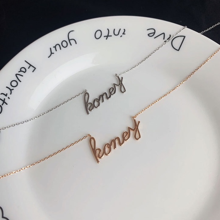 Dây chuyền Bạc ý 925 honey vòng cổ nữ thời trang