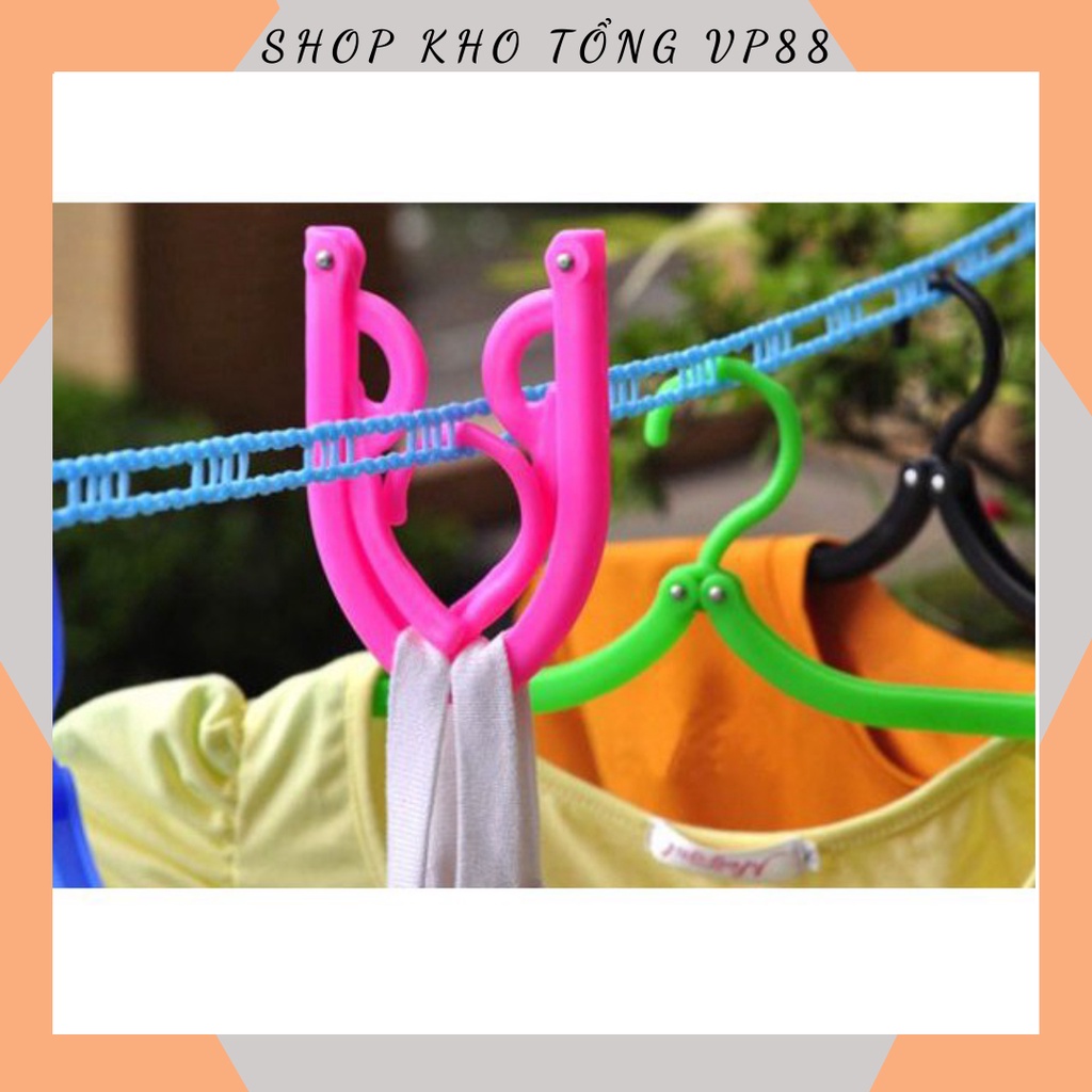 Dây Phơi Quần Áo Thông Minh 5m Nhựa Có Lỗ Móc Treo Chống Dồn Chống Xô Tiện Lợi 1117 SHOP KHO TỔNG88