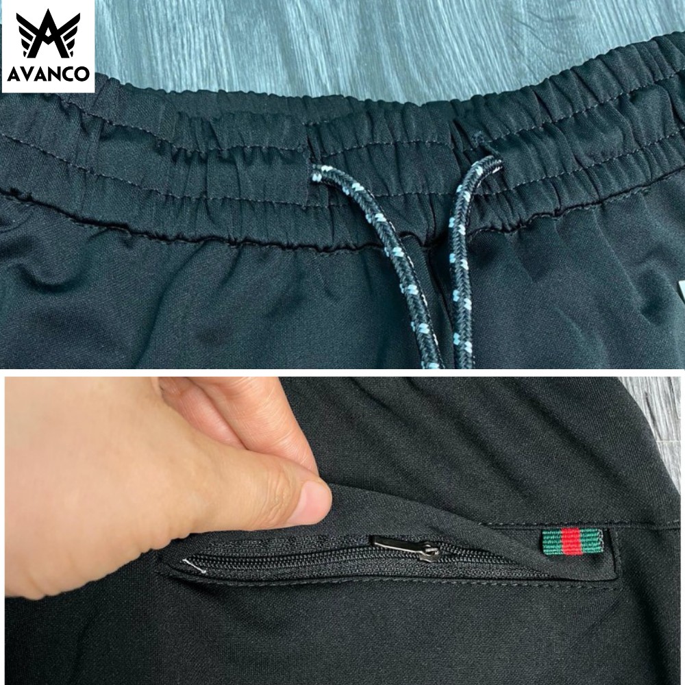 Quần jogger thun thể thao nam CHAMPION chất nỉ dày dặn 3 sọc lửng Avanco, Q80 | BigBuy360 - bigbuy360.vn