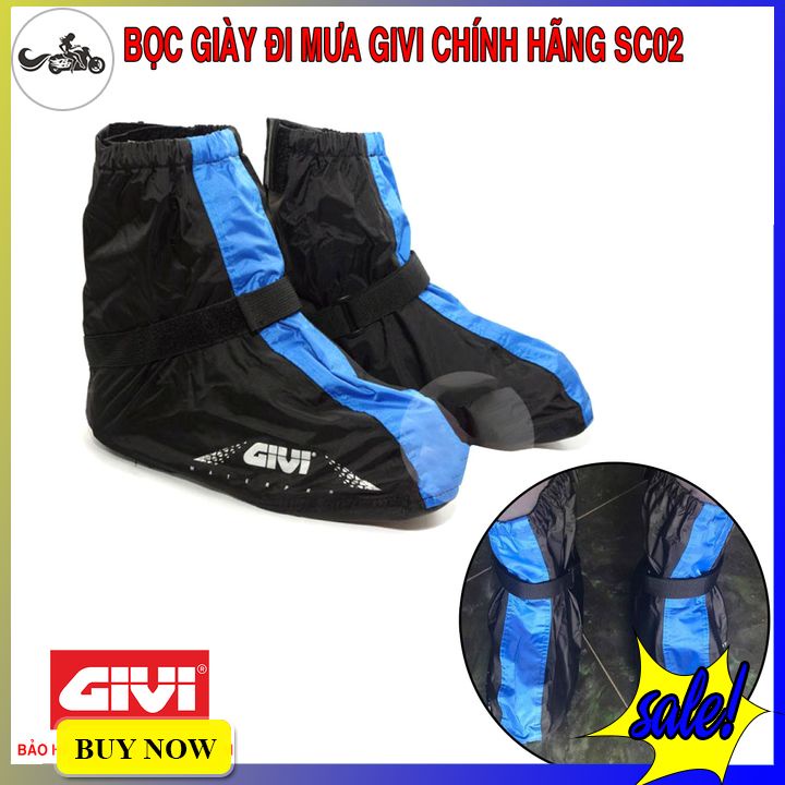 Giày đi mưa GIVI SC02 giúp chống nước thuận tiện di chuyển khi đi mưa hàng chính hãng