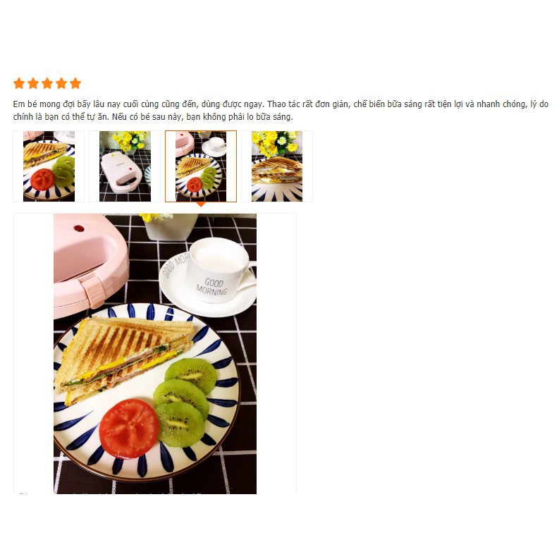 HÀNG CAO CẤP -  (100% Review 5 Sao) Máy kẹp nướng sandwich, nướng bánh mỳ - Bảo hành 12 tháng  - Hàng Cao Cấp