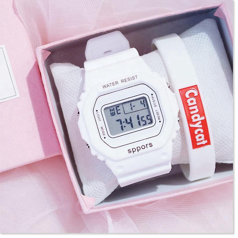 Đồng hồ điện tử   GIÁ VỐN   Đồng hồ điện tử nam nữ Candycat Sppors chống trầy xước, chống thấm nước hiệu quả 9036