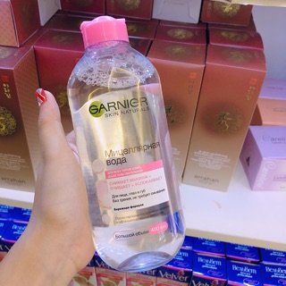 Tẩy trang garnier hồng 400ml Nga
