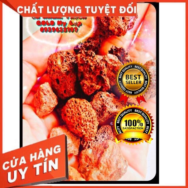 [Thanh lí xả kho] Đá nham thạch-gold ,vật liệu lọc nước (100g)