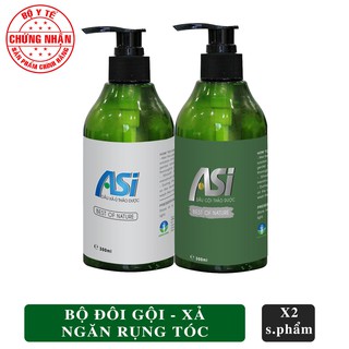 [BỘ Y TẾ] Dầu Gội,Dầu Xả-Ủ Asi Kích Thích Mọc Tóc, Phục Hồi Tóc Hư Tổn Cấp Tốc 300ml*2