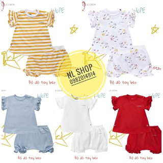 Bộ cộc tay bèo bé gái