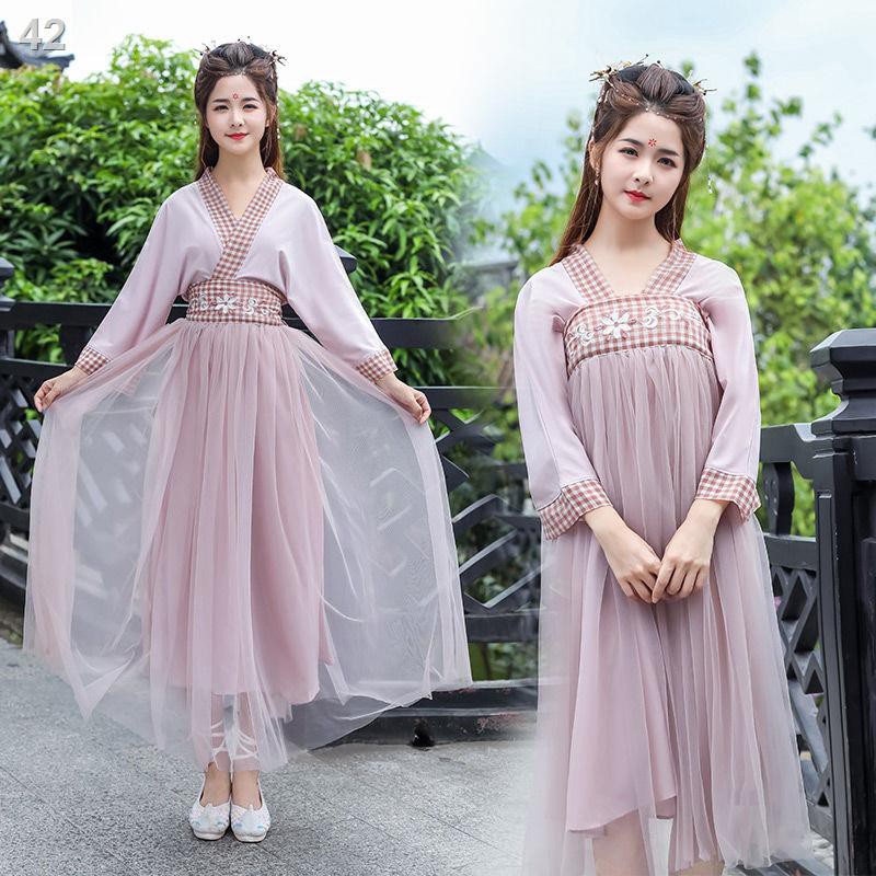 Trang phục nữ sinh Hanfu cải tiến, phong cách Trung Hoa Dân Quốc, bộ đồ nữ, áo dài, cổ điển, văn học, hàng ngày