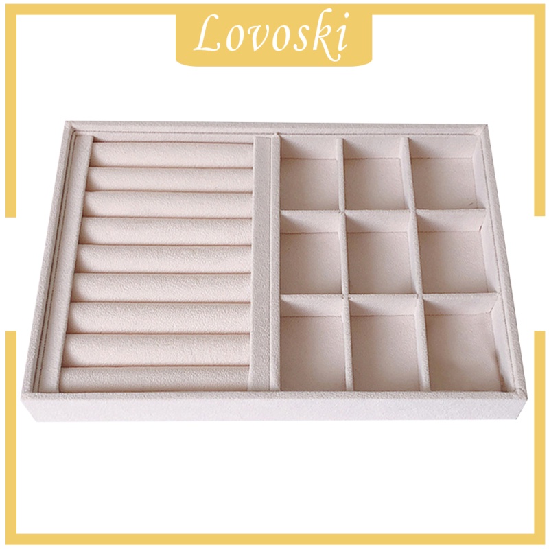 [Lovoski] Khay Đựng Trang Sức Bằng Nhung Có Thể Xếp Chồng Lên Nhau