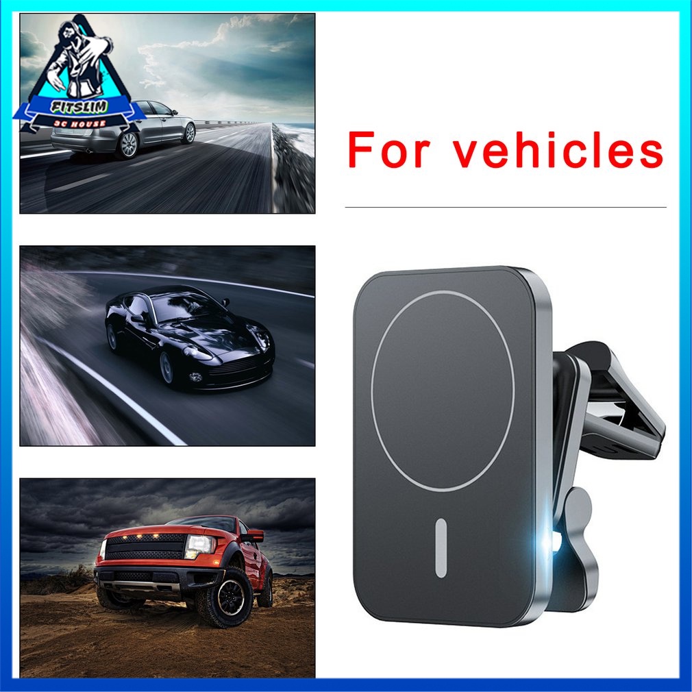 Sạc Xe Hơi  15w/Sạc ko dây táo/Qi Xoay 360 Độ