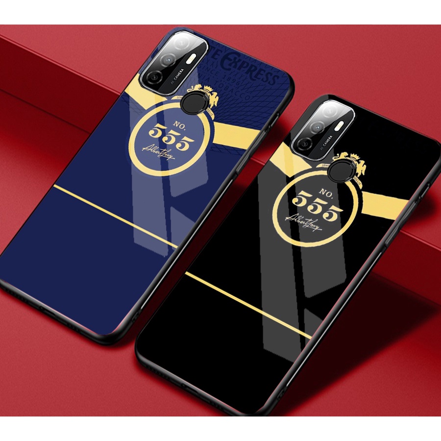 Ốp Lưng Kính OPPO A53 Hình in 3D sáng bóng cao cấp